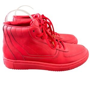 ROOY Dekade Red Moon DKD-103 Mens 8 Red Leather High Top Sneakers Shoes